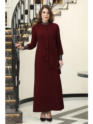 Esilanur Efsane Tesettür Elbise Bordo