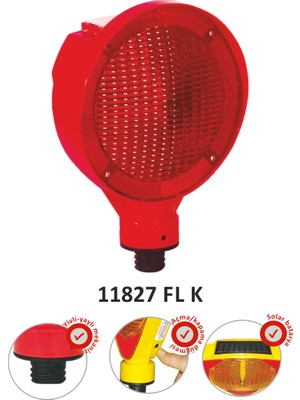 Evelux Solar Led'li Flaşör Lamba