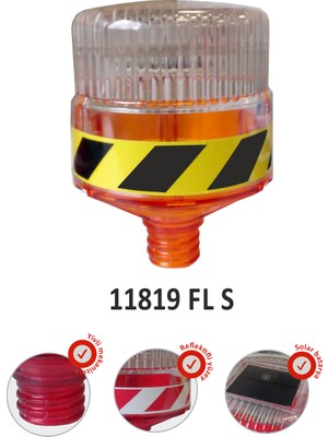 Evelux Solar Led'li Flaşör Lamba