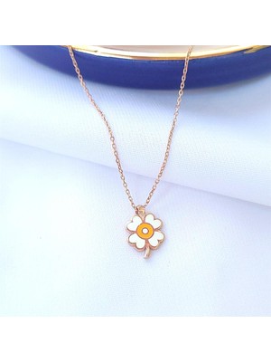 Pier Gümüş Yonca Gümüş Kolye