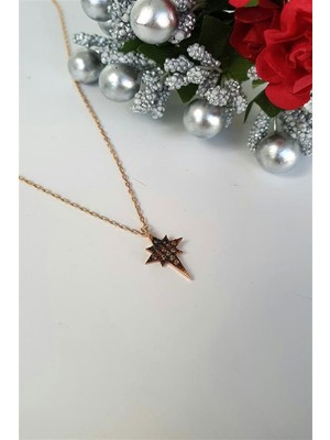 Pier Gümüş Kutup Kuzey Gümüş Yıldızı Kolye