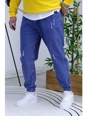 Wafrazon Erkek Paçası Lastikli Tırnaklı Boyfiren Kot Pnt. 646