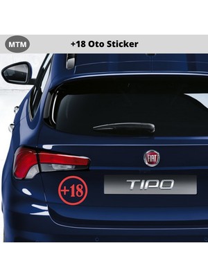 Hellove +18 Oto Sticker 10 cm