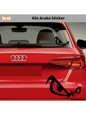 Hellove Göz Araba Oto Sticker 15 cm