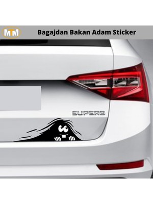 Hellove Bagajdan Bakan Adam oto Sticker 15 cm