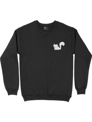 Cix Sweet Cat  Cep Tasarım Baskılı Sweatshirt