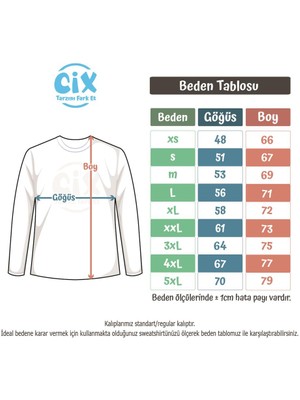 Cix Dinozor Park Kırmızı Cep Tasarım Baskılı Sweatshirt