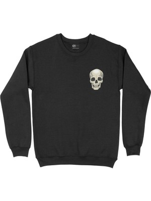 Cix Kurukafa Tarz Cep Tasarım Baskılı Sweatshirt