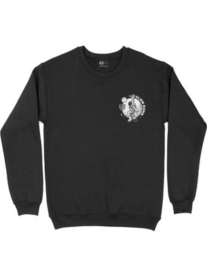 Cix Slam Dunk Basketbolcu Astronot Cep Tasarım Baskılı Sweatshirt