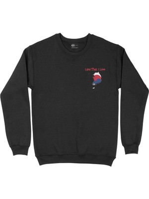 Cix Land That I Love Güney Kore Cep Tasarım Baskılı Sweatshirt
