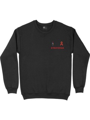 Cix Paris 2024 Yaz Olimpiyatları Kırgızistan Cep Tasarım Baskılı Sweatshirt