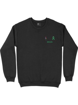 Cix Paris 2024 Yaz Olimpiyatları Brezilya Cep Tasarım Baskılı Sweatshirt