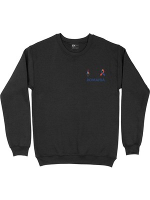 Cix Paris 2024 Yaz Olimpiyatları Romanya Cep Tasarım Baskılı Sweatshirt