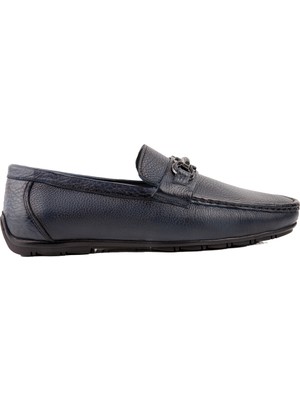 Marcomen 17280 Lacivert Loafer Deri Ayakkabı