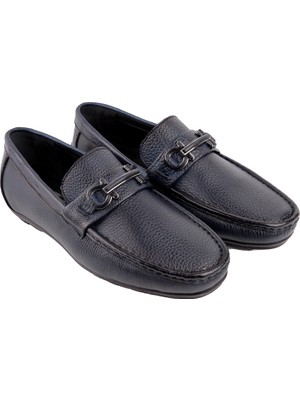 Marcomen 17280 Lacivert Loafer Deri Ayakkabı