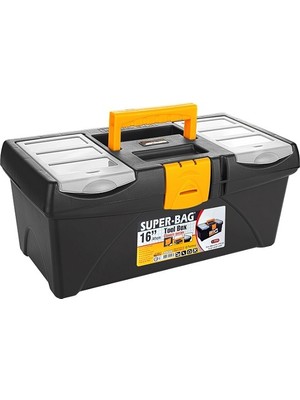 Super-Bag 16 inç Alet Kutusu Dayanıklı Plastik Malzeme ile 41 cm Uzunlukta