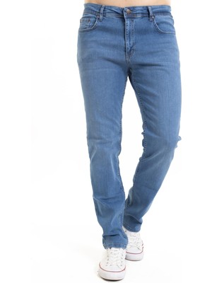 Mutlu City Yeni Sezon Erkek Dört Mevsimlik Likralı Regular Tam Kalıp Düz Paça Fermuarlı  Kot Pantolon 720