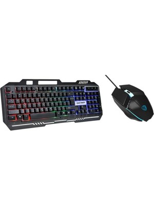 Hytech HKM-X86 Işıklı Oyuncu Klavye Mouse Set