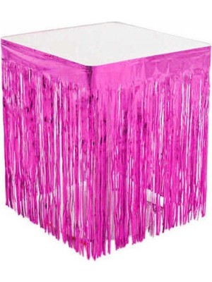 Kidspartim Metalize Pembe Masa Püskülü