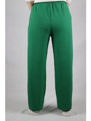 Smtfashıon Smtcollection Beli Lastikli Aerobin  Kumaş Bol Paça Pantalon