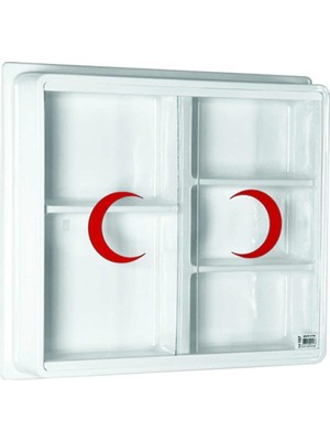Geseus Ecza Dolabı Büyük Boy Içi Dolu Içerik Setli 47 x 44 x 12 cm 157