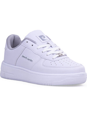 Pierre Cardin Ar Düz Beyaz Sneaker Erkek-Kadın Spor Ayakkabı