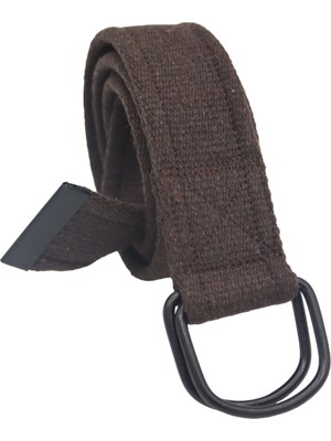 Anatolia Craft Siyah D Tokalı Dokuma Bay Kadın Genç Kahverengi Spor Kot Kanvas Bez Kemer