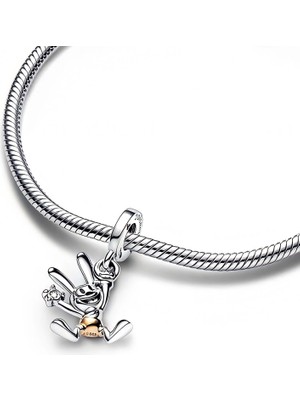 Corney Design Disney 100TH Anniversary Oswald Dangle Charm 925 Ayar Gümüş