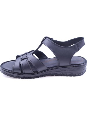 Walkenzo KRKMZ-2797 Günlük Ortopedik Deri Sandalet