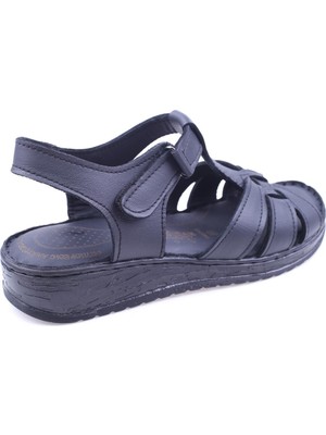 Walkenzo KRKMZ-2797 Günlük Ortopedik Deri Sandalet