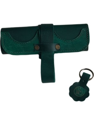 LN Leather Deri Rulo Kalemlik Özel Tasarım Kişiselleştirilebilir El Işçiliği Anahtarlık Hediyeli Kalemlik