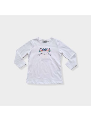 Edelweiss Beyaz Kız Çocuk Tshirt - Edelweiss - Beyaz - 4 Yaş - 12205-25924