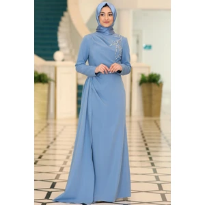 Adel Tesettür Abiye Bebe Mavi