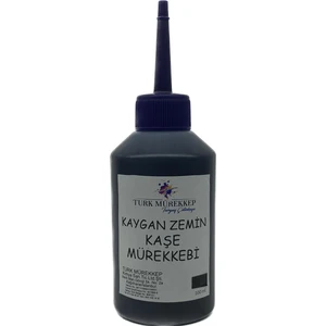 Turk Mürekkep Kaygan Zemin Kaşe Mürekkebi Siyah 100 Ml.