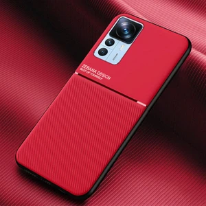 Xiaomi Mi 12T Pro Kılıf Zebana Design Silikon Kılıf Kırmızı