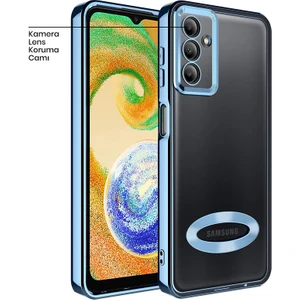 Galaxy A14 5g Kılıf Zebana Glint Silikon Kılıf Mavi
