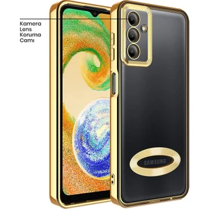 Galaxy A14 5g Kılıf Zebana Glint Silikon Kılıf Gold