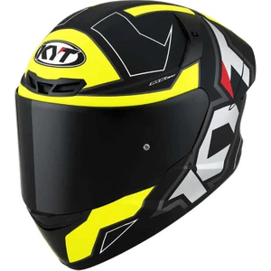 Kyt Tt-Course Kask Electron Mat Siyah Sarı