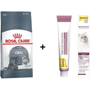 Royal Canin Oral Care Kedi Maması 1,5 kg + Gimcat Malt 100 gr