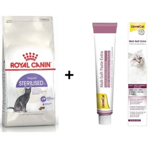 Royal Canin Sterilised Kısır Kedi Maması 15 kg + Gimcat Malt 100 gr