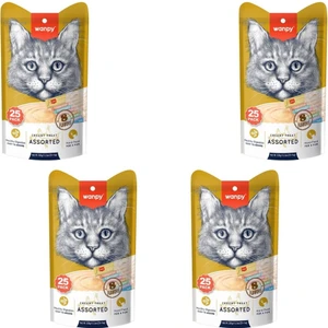 Karışık 8 Lezzetli Krema Kedi Ödülü 25X14 gr x 4 Adet