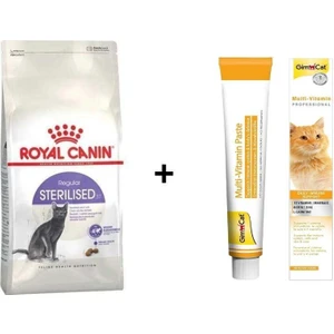 Royal Canin Sterilised Kısır Kedi Maması 10 kg + Gimcat Multivitamin 100 gr