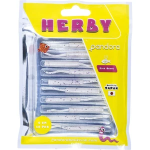 Herby 5cm 10 Parça Lrf Silikon Yem - White Glıtter