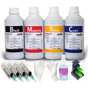 Hp 650, Hp 651, Hp 652, Hp 655 Kartuş Uyumlu Mürekkep Seti 4X1000ML