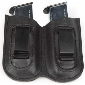 Wolf Holster Deri Şarjör Kılıfı Çiftli Maşalı Siyah Hızlı Çekim