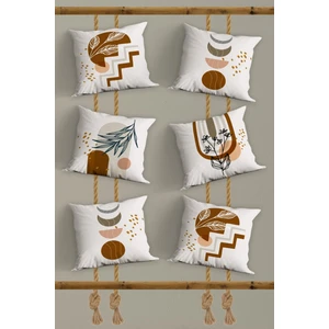 Belle Benoit 6'lı Çift Tarafı Dijital Baskılı Hediyelik, Dekoratif, Koltuk Yastık Kılıfı, Kırlent Kılıfı Seti