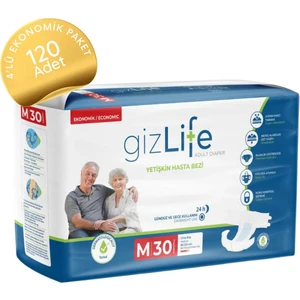 Gızlıfe Yetişkin Hasta Bezi Bel Bantlı Orta Boy Medium 120'LI
