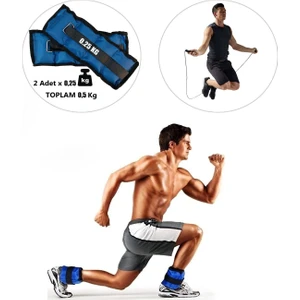 Spor Byfit Mavi El Veya Ayak Bileği Ağırlığı + Atlama Ipi Hediyeli