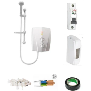 Banyo Tipi Elektrikli Şofben V1200 5 mt Kablolu Tam Takım Set ( Montaj Hariç )