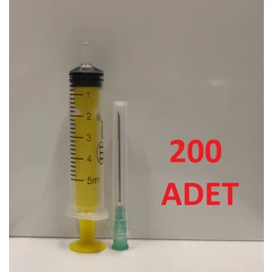 TTT World 5 cc ( 5 ml ) Yeşil Uçlu Enjektör